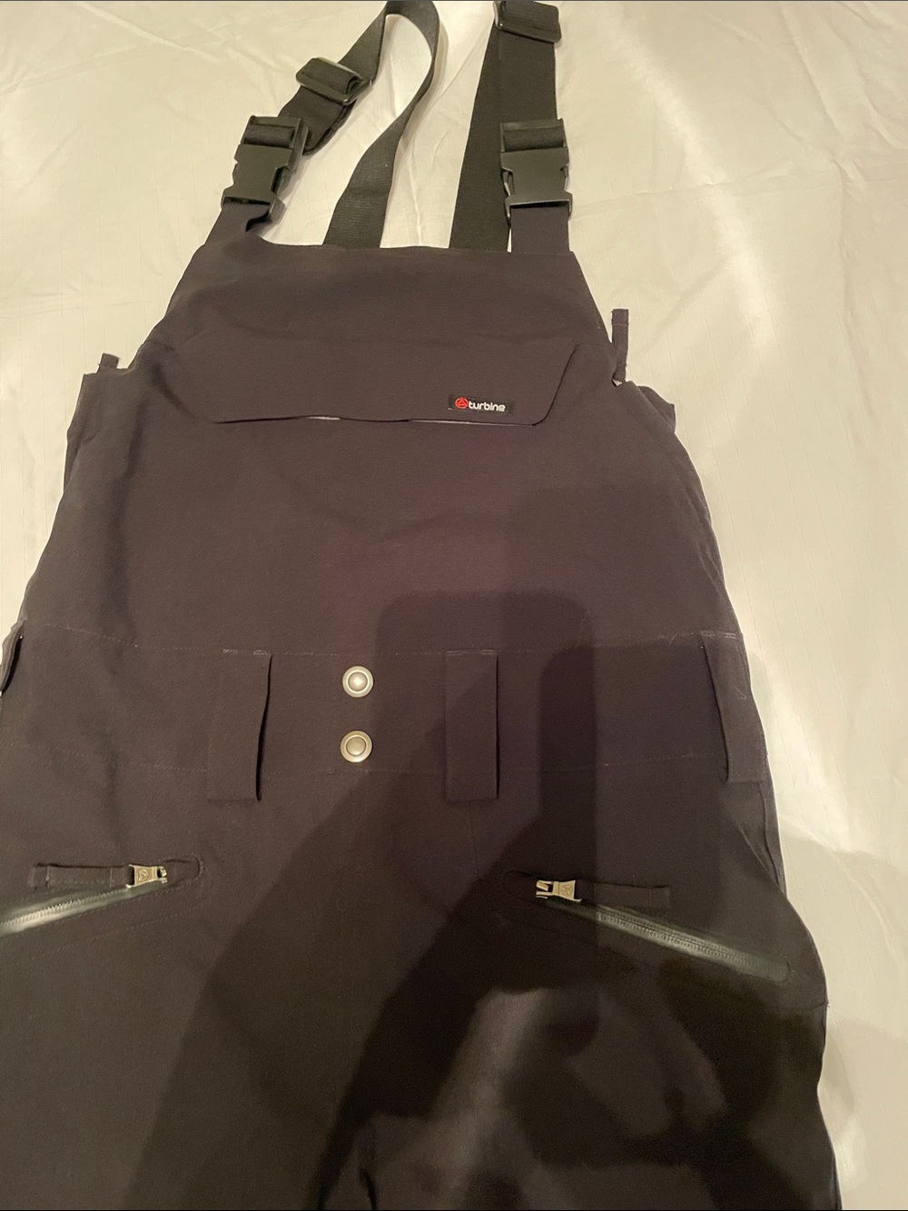 Turbine Black Snow Bib Overalls